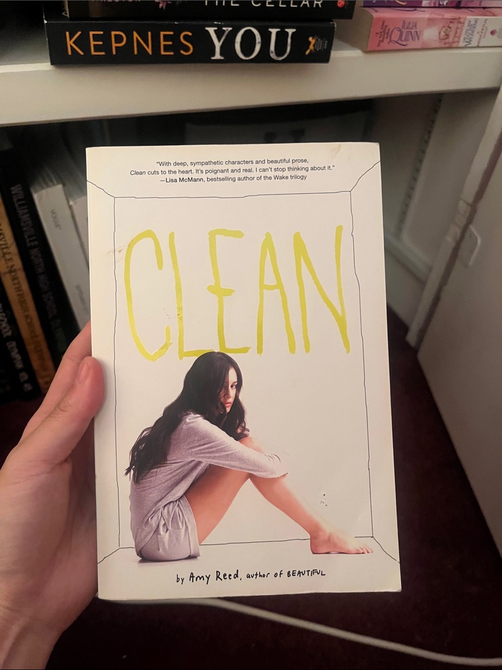 CLEAN by Amy Reed – White Cover with Yellow Title